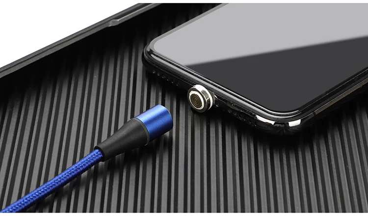 high selling nylon fabric 3a fast charging 3 in 1 magnetic led usb charging cable - ANKUX.COM