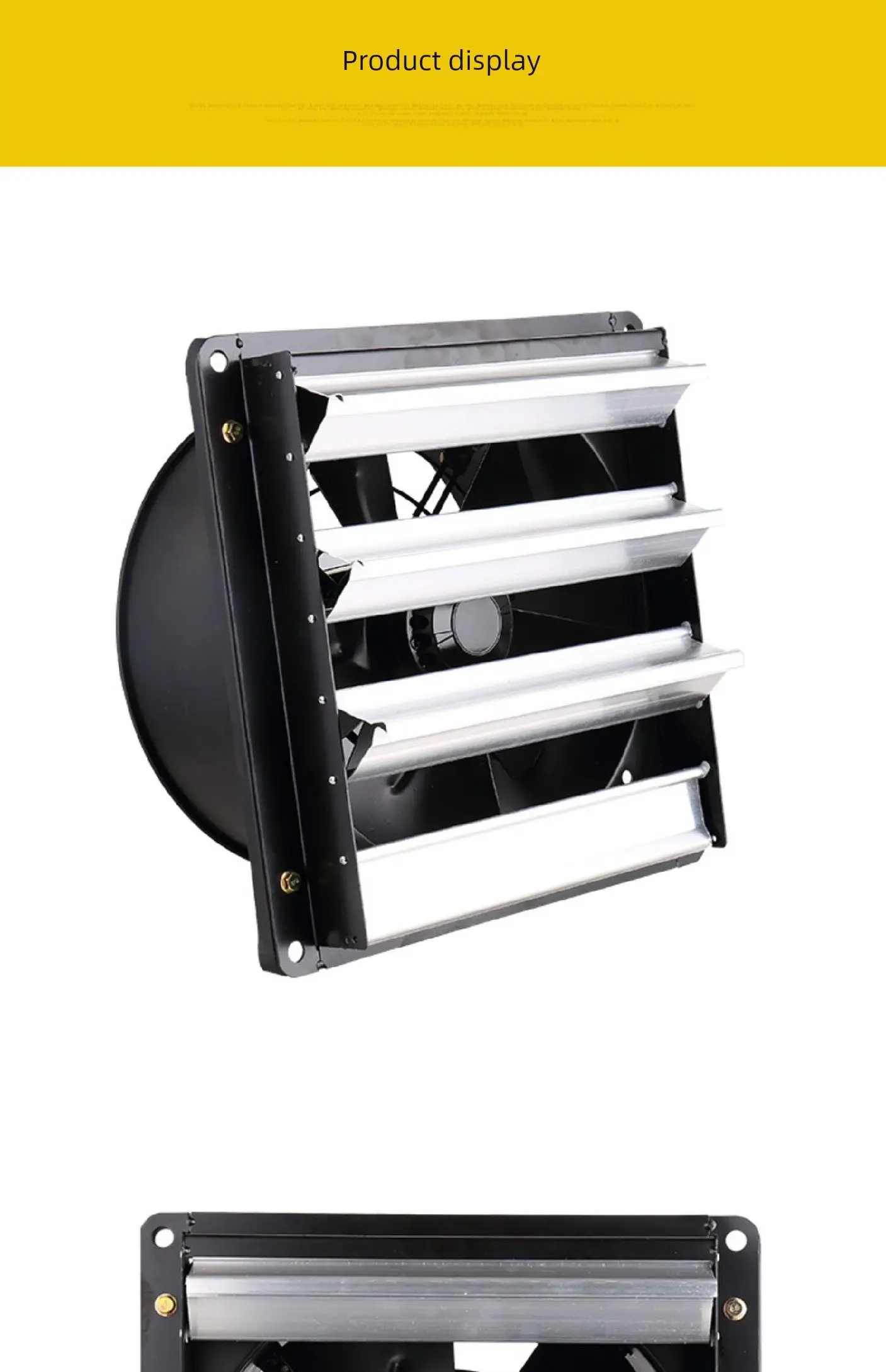 Shutter Square Exhaust Fan, 220V, Electric - detail 26