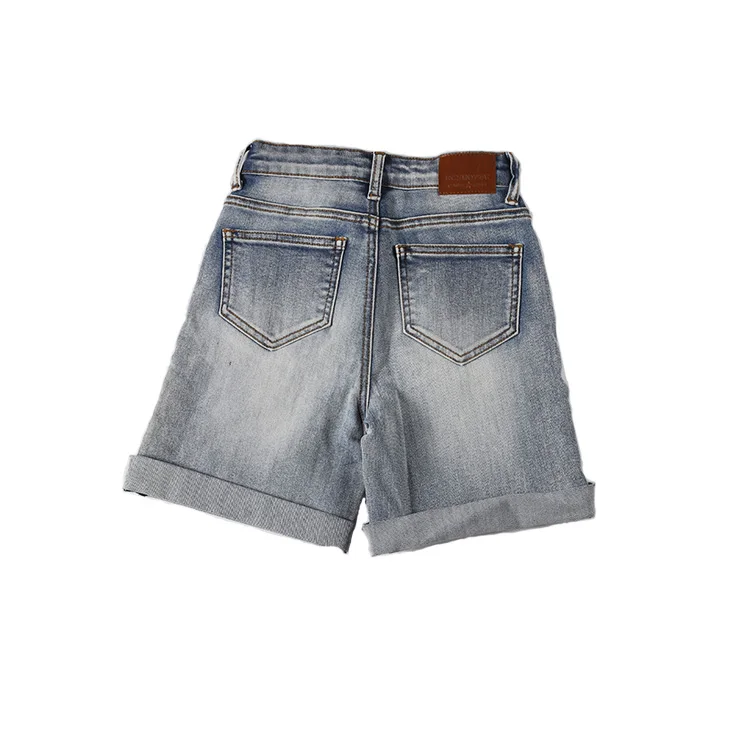 
children clothing 2020 fashion popular rolled shorts little girl kid jean shorts 