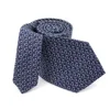 Custom Branch Printed Logo Tipping Ties Deep Blue Handmade Neckties China Men Silk Neck Tie OEM