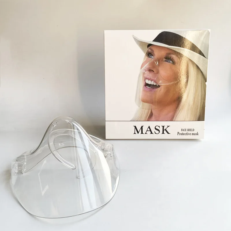 Amozon Popular Mini ABS Acrylic Transparent  face Screen Shield Mouth Clear Face Shield