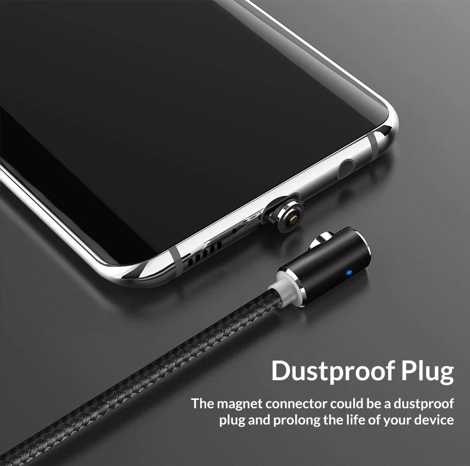 ZICAS 1M 2M Magnetic Mobile Phone Cable for Type C USB Cable Magnetic Charger 2.4A - ANKUX.COM