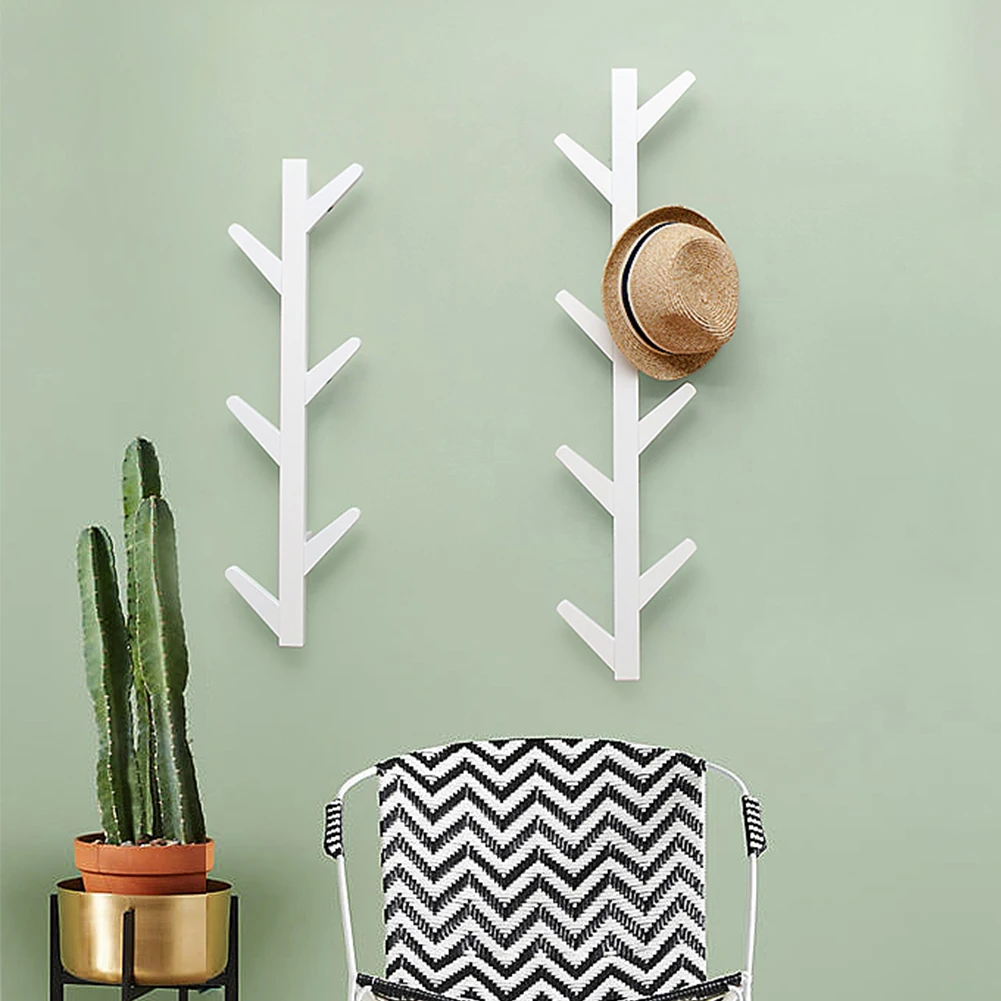 Creative Tree Branch Design Coat Rack Wall Mounted Hat Hanger,6