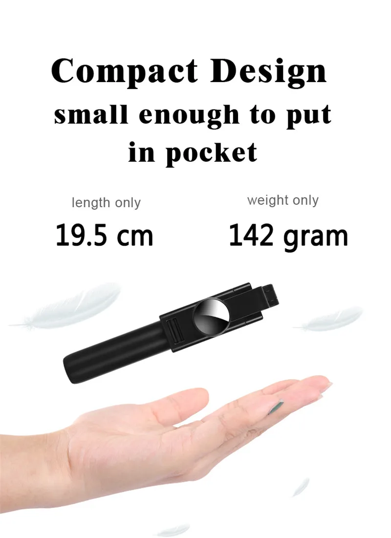 K10爆款智能360度旋转无线自拍棒全景现场自拍神器K10自拍棒