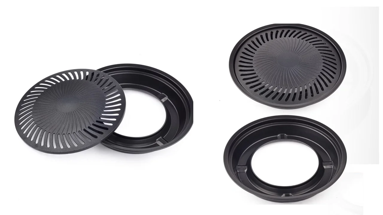Korean Bbq Cast Iron Aluminium Pans Grill Plate Buy Korean Bbq Plate