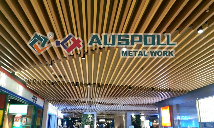 Decorative Aluminum C-shaped strip ceiling panel for Airport