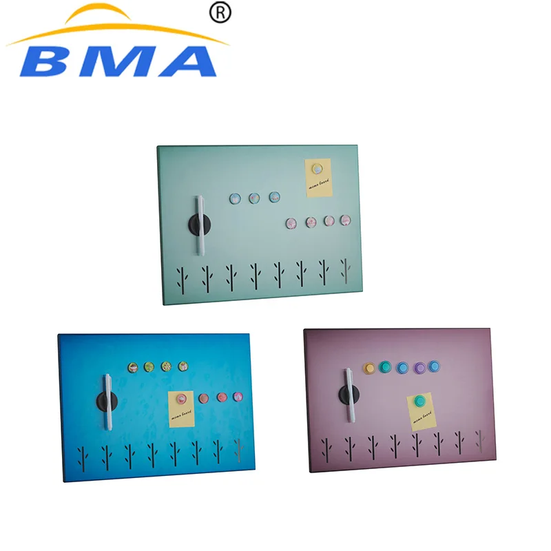 Simple Design Stainless Steel Metal Office  Memo Board Notice Board With Cork