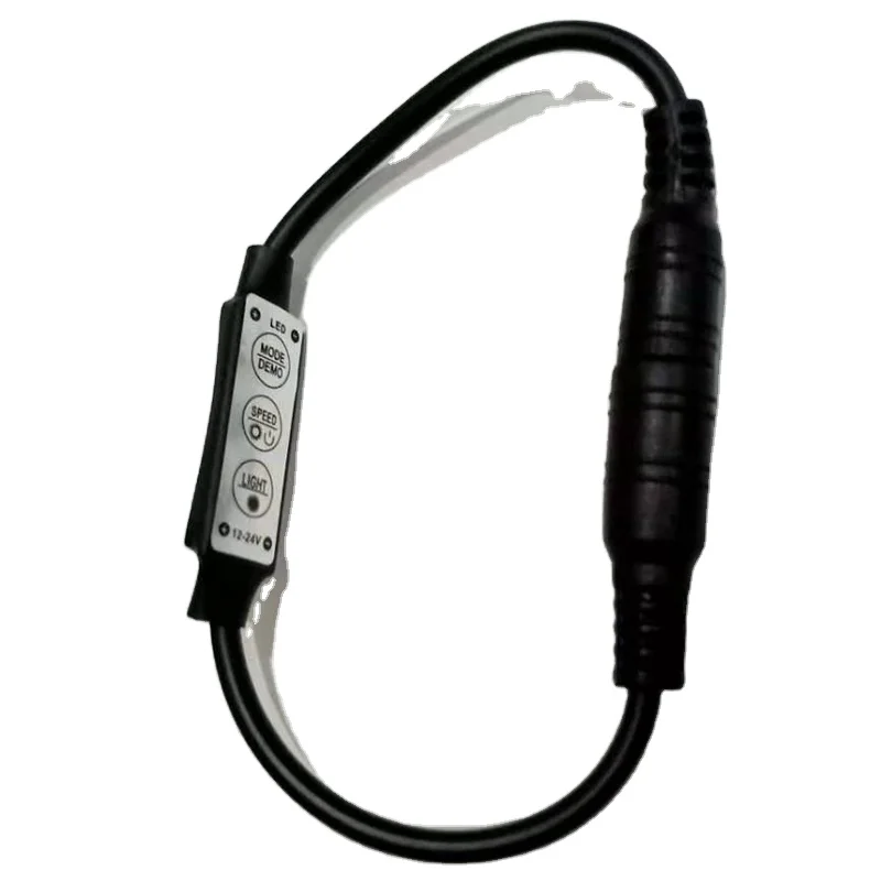 5521 Black mini LED Dimmer DC12V~24V 3keys LED Controller with blinking function for led lighting