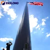 high strength stainless steel electric largest 100 meter flagpole