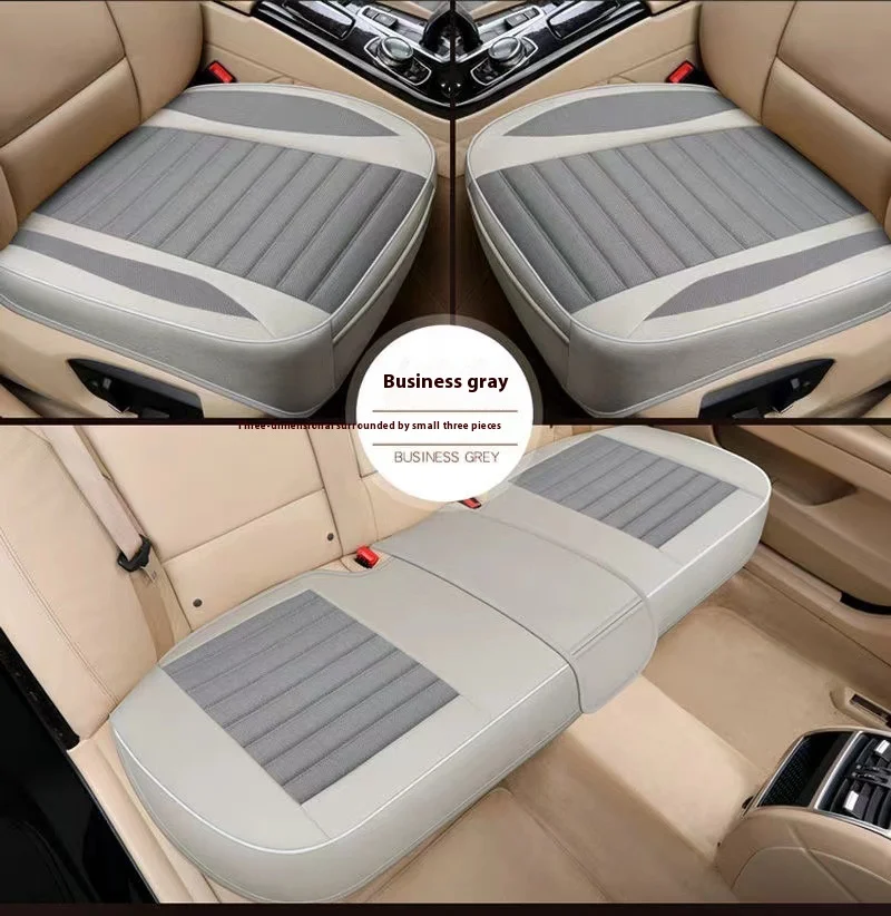 Universal Sports Design Single-Piece Leather Car Seat Cushion Cooling Massage Feature Linen for Spring Summer Compatible Mazda factory