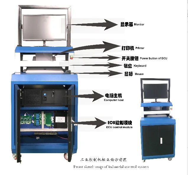 Brake Tester With 4000kg Roller Brake Tester With Axle Load