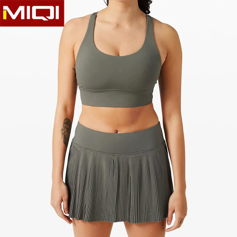 Miqi Wholesale Women Blank Sports Bras Workout Gym Custom Fitness Plus