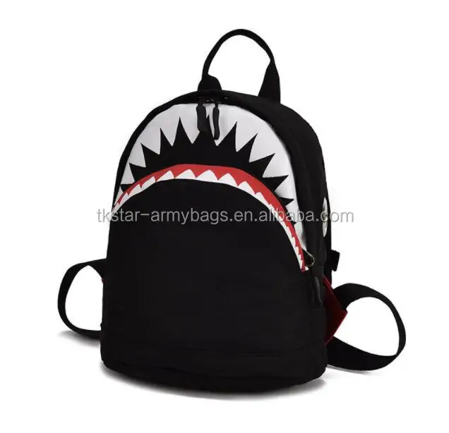 Shark School Bags Backpack Kids 3D Model Baby Child Kindergarten Boys Girls Men