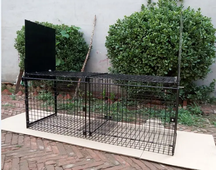 Heavy Duty Folding Dog Wolf Cage Trap Fox Trap Large Dog Cage Trap For ...