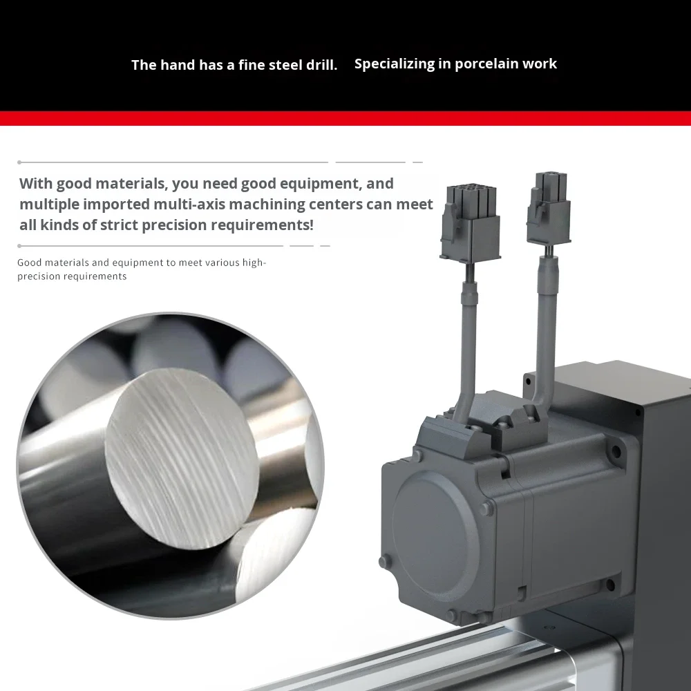 product industrial servo electric cylinder telescopic motor push rod high precision silent reciprocating 220v 100kg load lifting table-15