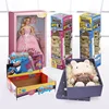 Factory cheap price doll gift cardboard hat box packaging toy packaging with custom logo