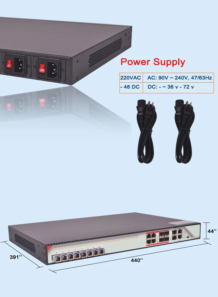 Vsol-gpon Olt,4 Puertos,Soporte Olt,Distancia De Transmisión De 20km ...