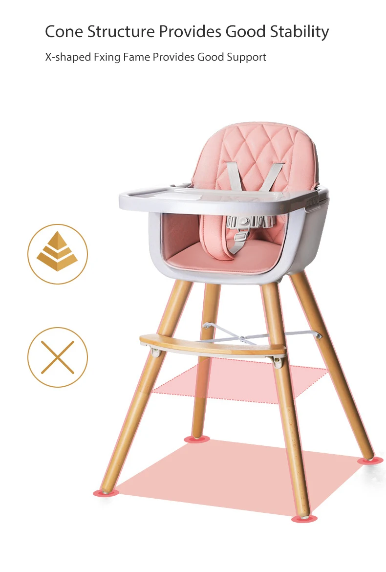 Wooden Height Adjustable High Chair Baby Feeding Chairs Buy High