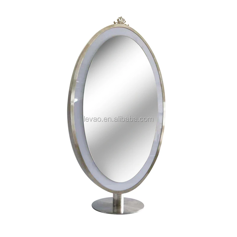 oval led mirror