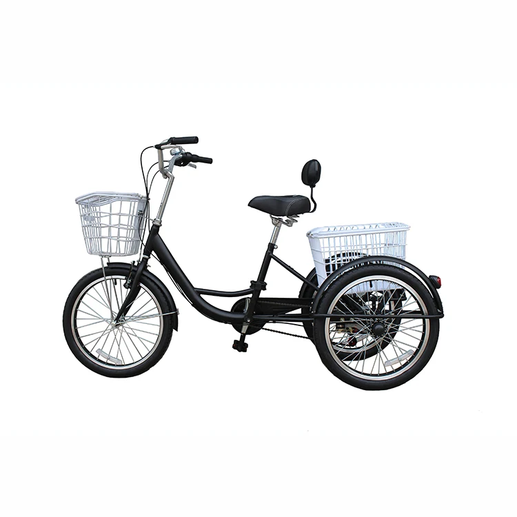 Foldable Battery Tricycle For The Elderly Adult Leisure Battery Scooter,24inch Single Speed 3