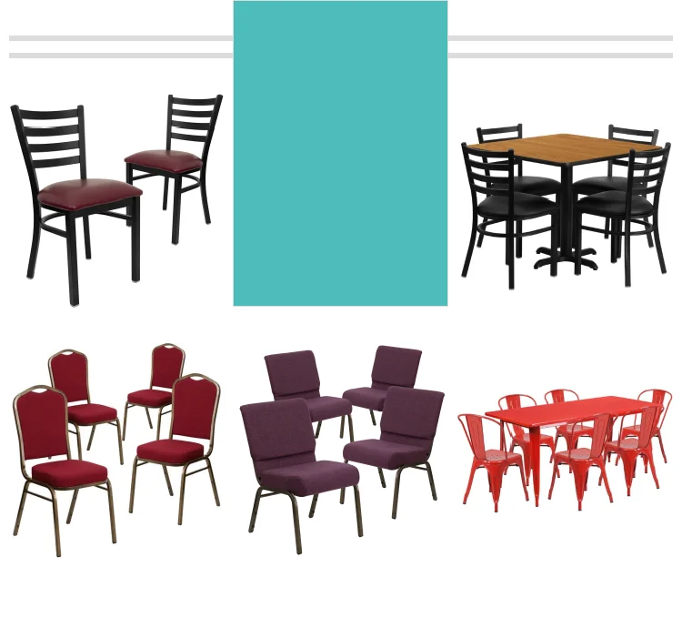 restaurant table and chair set