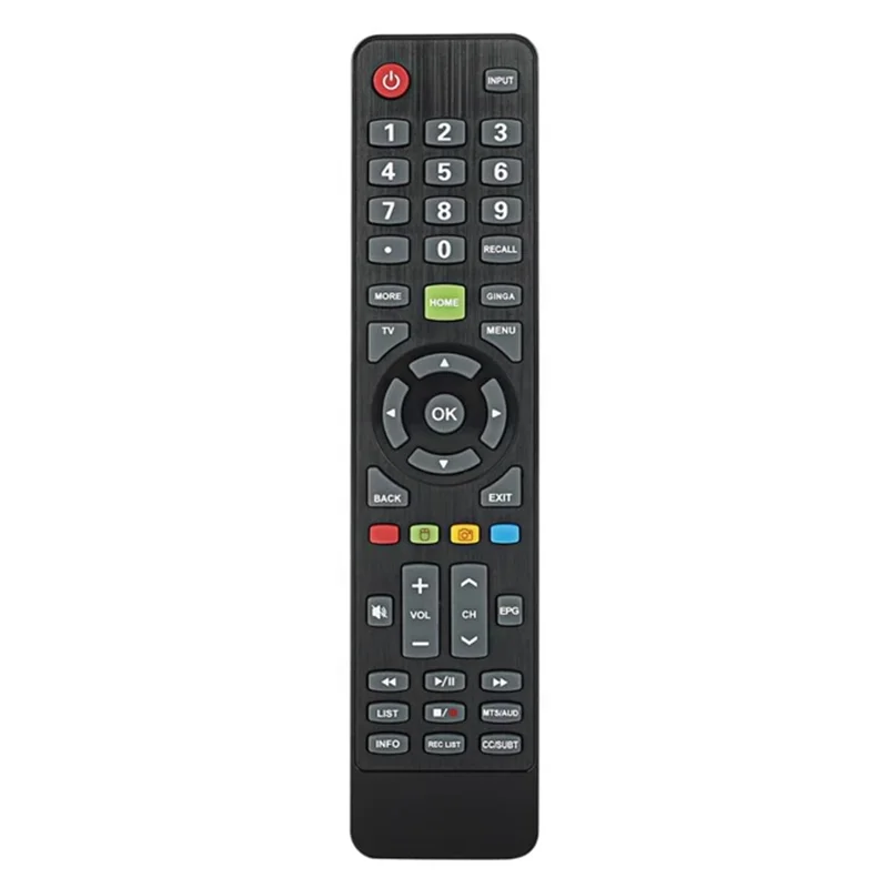 Android app interface for Prima TV Remote showing on-screen buttons and IR blaster indicator