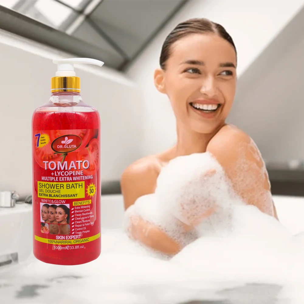 glutathione tomato shower gel Whitening Body Wash D Gold Soap Tomato Gluta