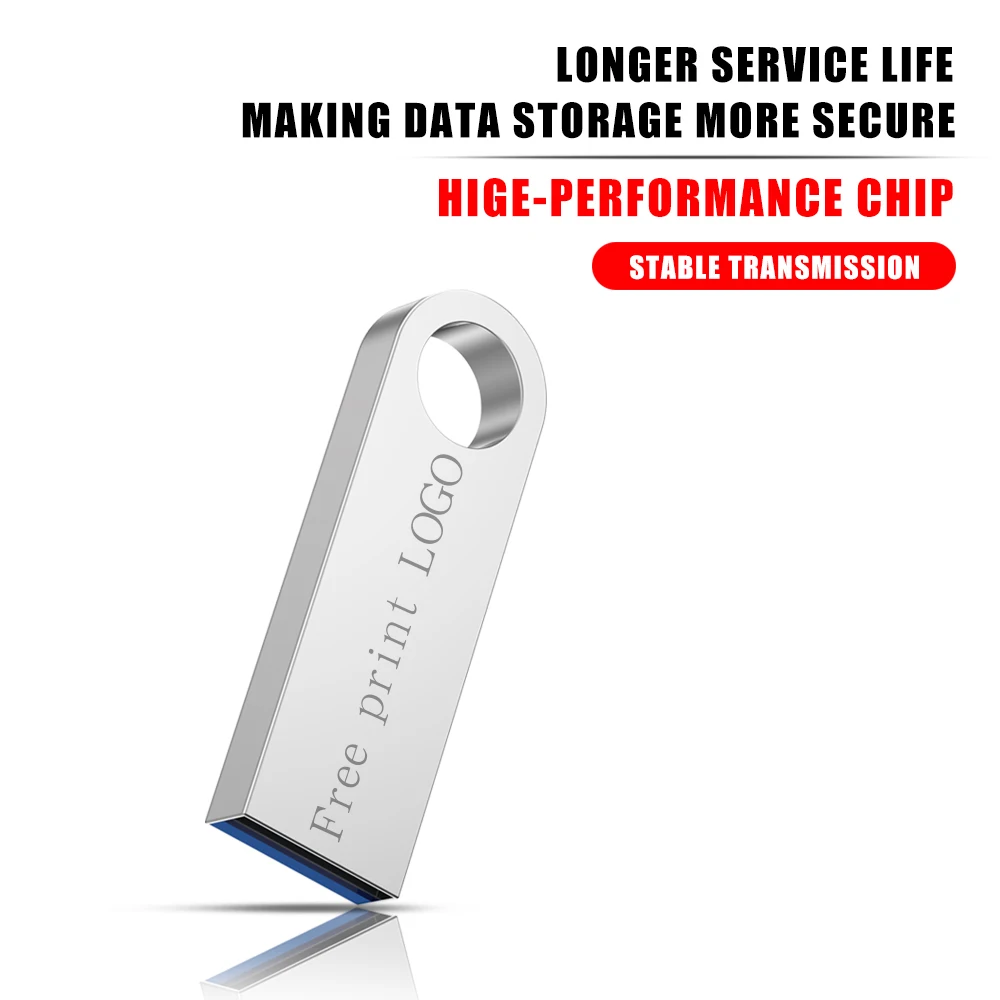 new AJINNUO usb flash drive 64GB 32GB 16GB 8GB 4GB pen drive waterproof silver u disk memoria cel usb stic - ANKUX.COM