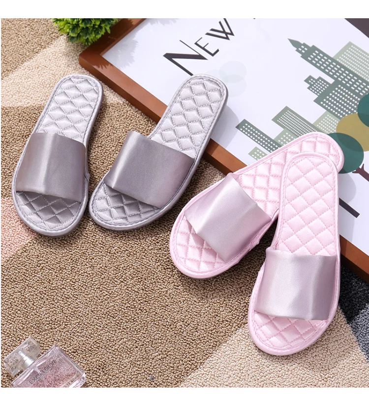 ivory satin slippers
