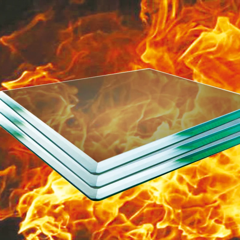 Transparent heat resistant glass ceramic glass used as fireplace doors glass