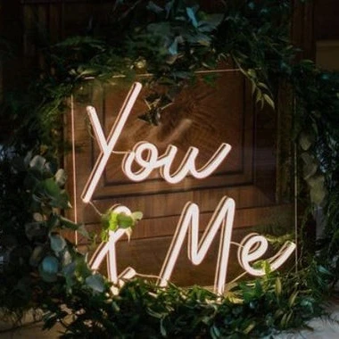 Custom Decorative Wedding Acrylic Lighting Letter NEON SIGN