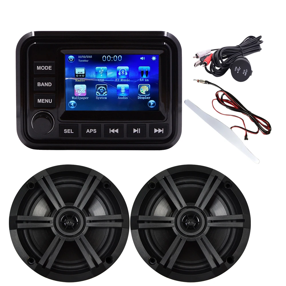 Hasda Marine Stereo System With 5" Tft Touch Screen High Performance