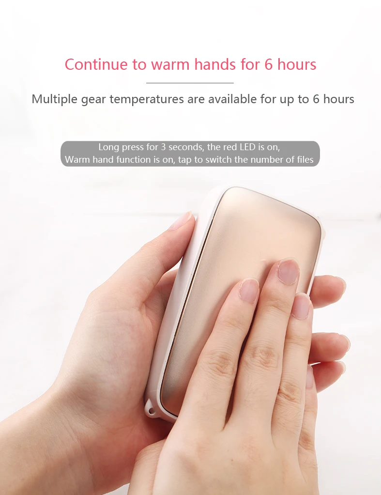 Custom Customized Logo Portable Charger Power Bank Hot Hand Warmer - ANKUX.COM