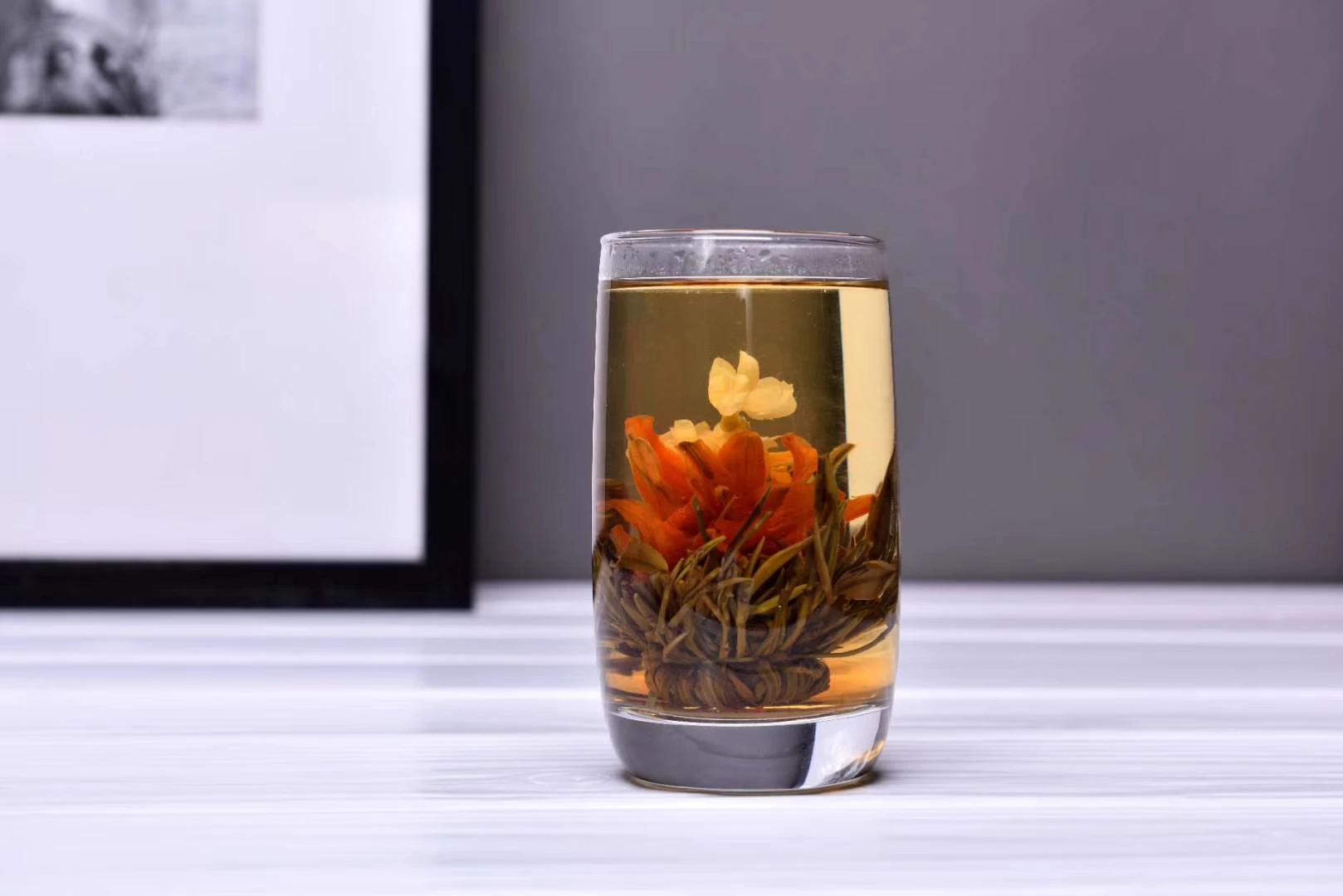 Chinese Jasmine Blossom Flower Tea Ball Flavoured Blooming Tea Jasmine Flower Bloom Handmade