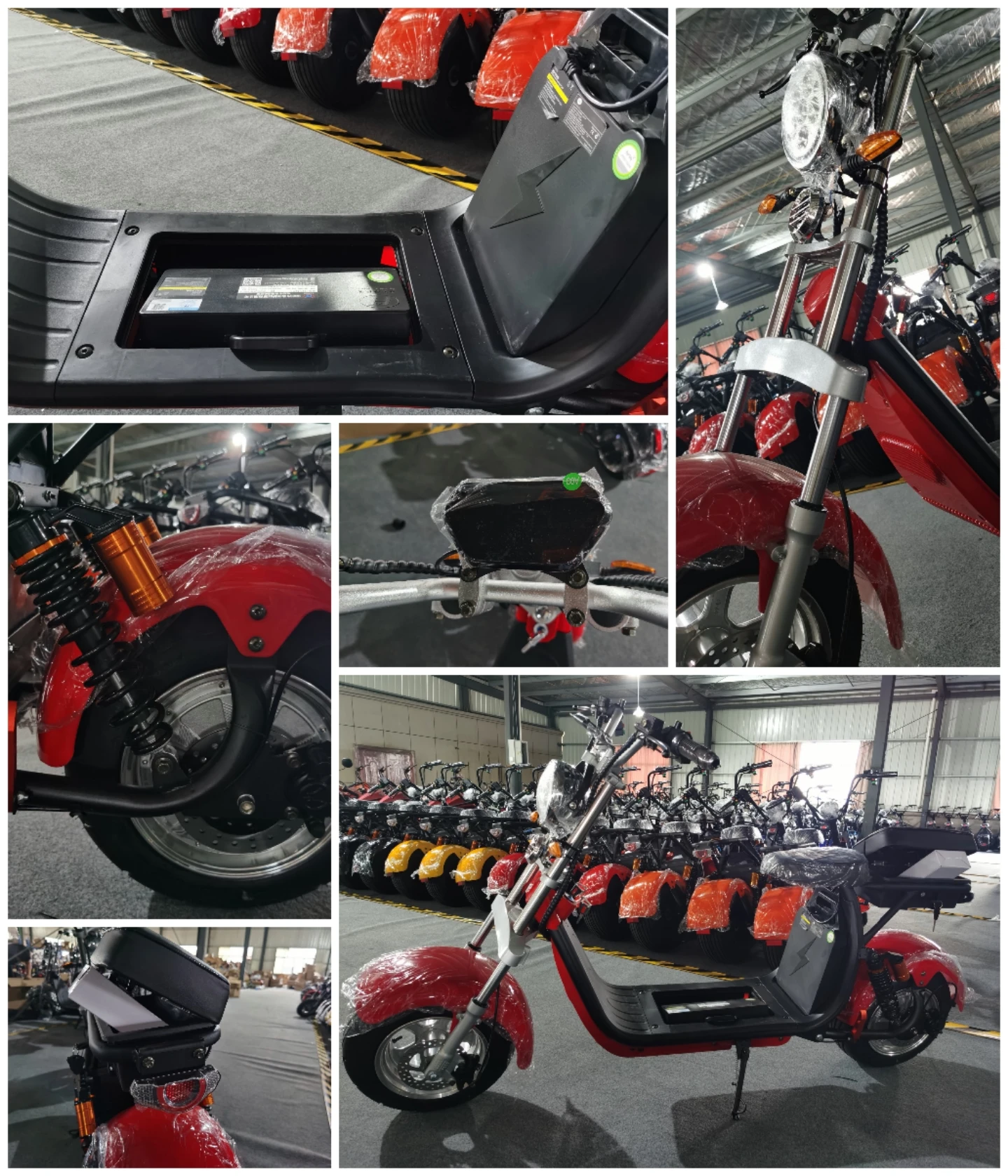 Adult Scooter Frame 1400w Electric Citycoco Motorcycles Scooters 60v