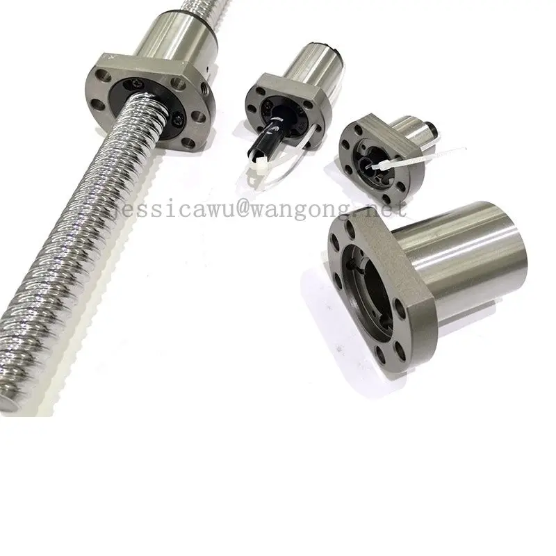 rolled thread ball screw c7 high transmission efficiency ball screw  for cnc machining parts