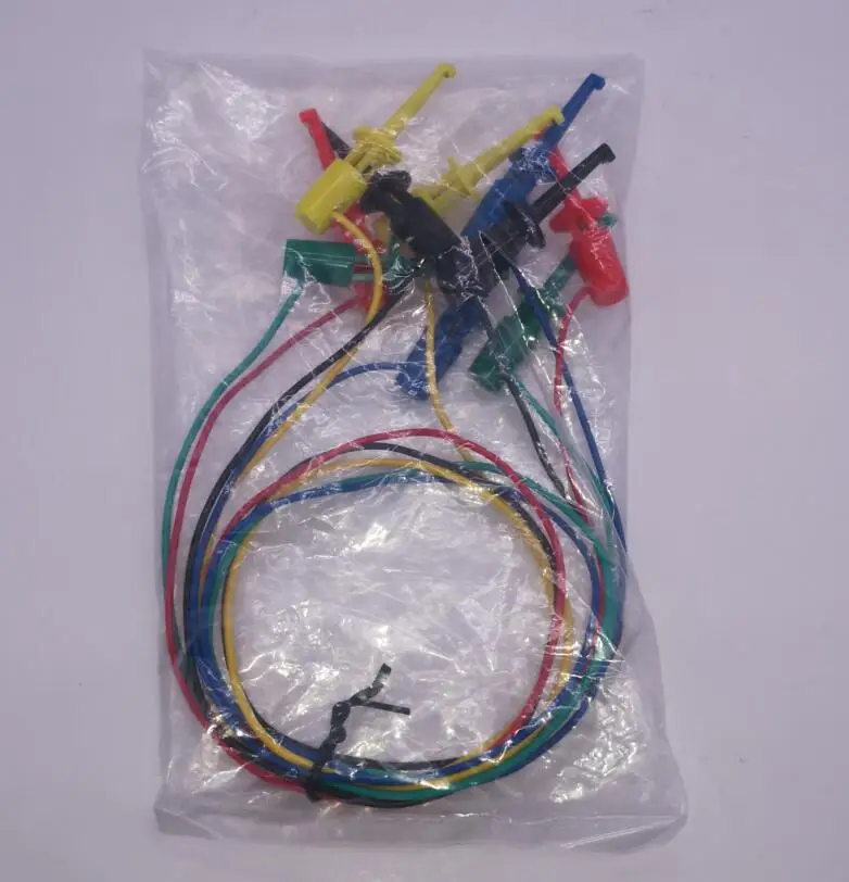 5pcs Colorful Mini Grabber Test Leads Test Hook cable for Multimeter Electrical Test - ANKUX.COM