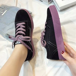 Factory Price Comfortable Lady Casual Sport Green Black White Canvas Shoes Women