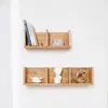 2-Lattice Hanging Mounted Indoor Plant Float Cube Kid Decorative Wall Display Storage Book Shelf For Household