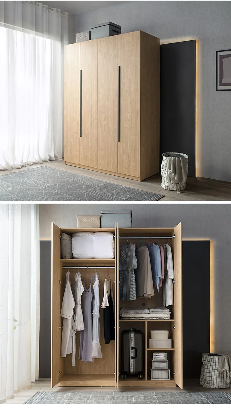 2 Doors Modern Furniture Fitted Sliding Door Closet Bedroom Wardrobes