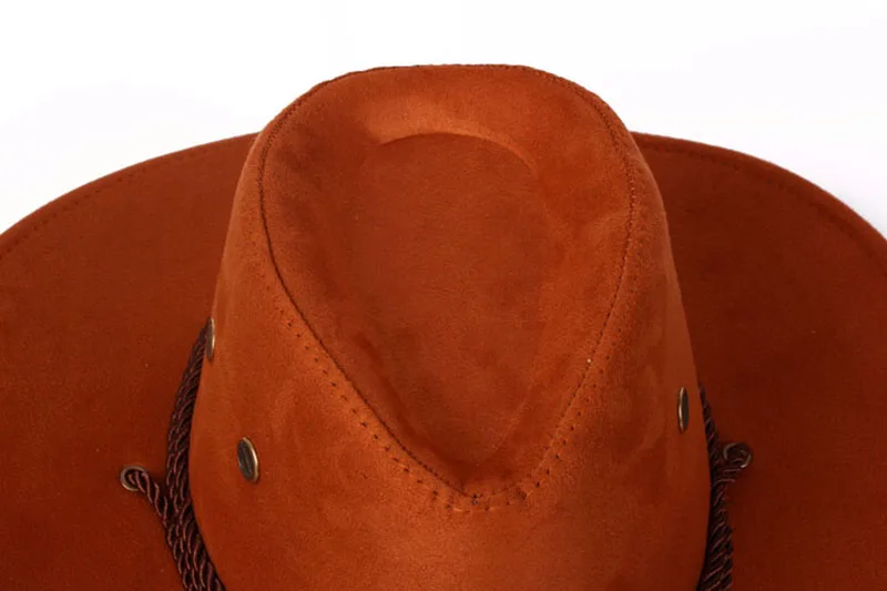 Plain Promotional Cowboy Hat Wool Felt Unisex