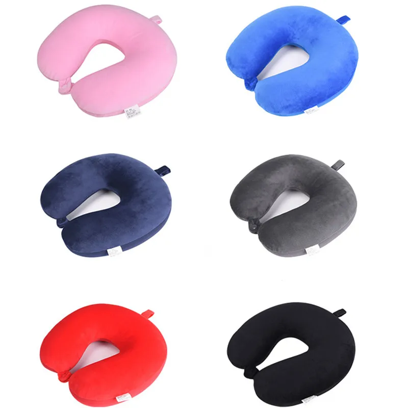 New Design Solid U Shape Neck Pillow Comfortable Car Headrest