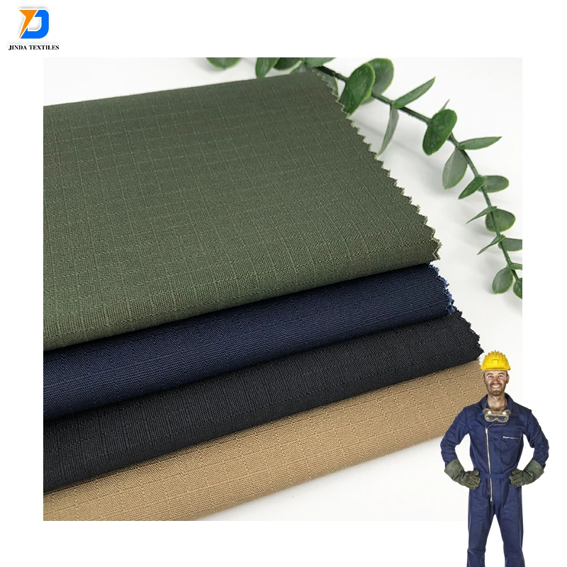 Jinda China 230gsm Ripstop Fabric Tear Resistant Tela 65 Polyester 35 Cotton Fabric Buy Full 6168