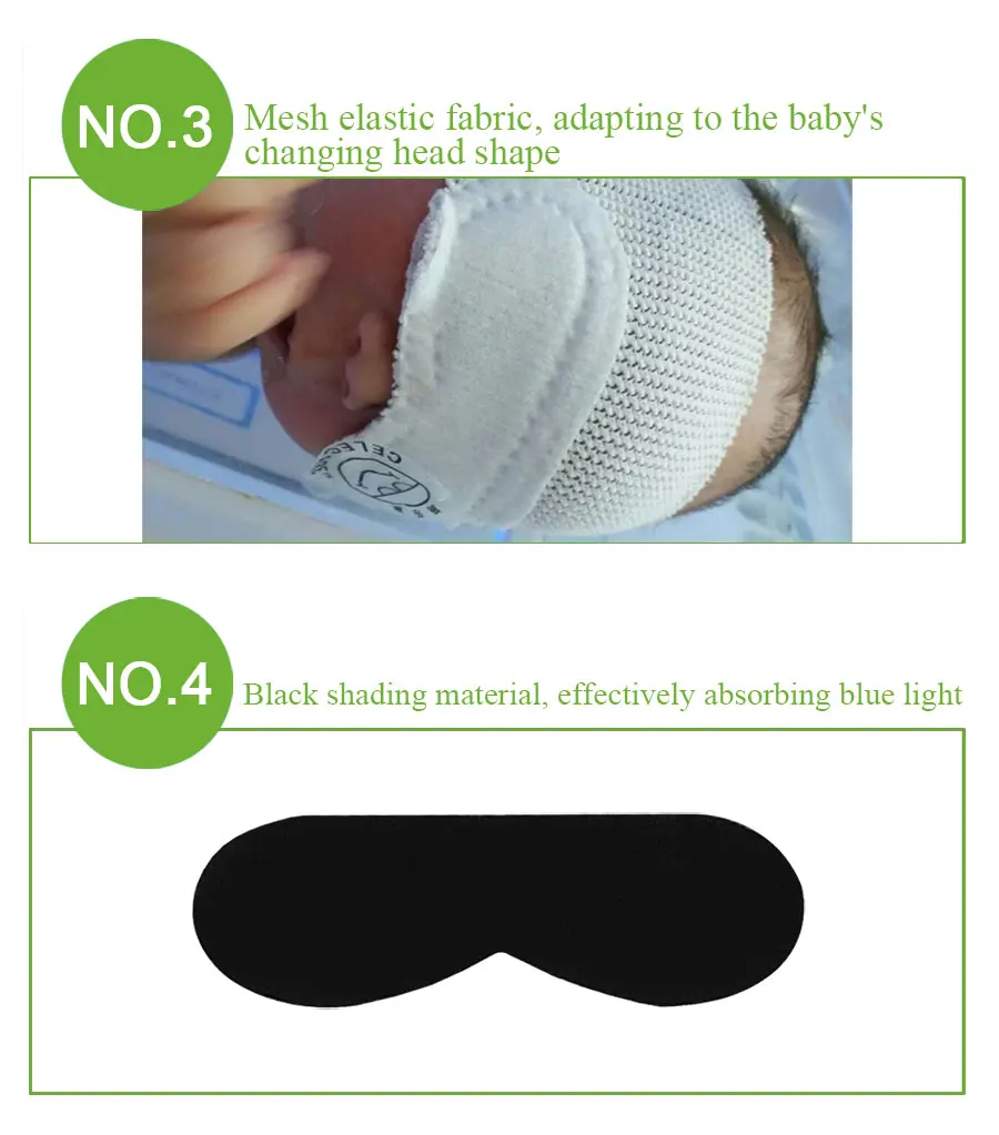 Infant Eye Mask Dedicated Blu Ray Eye Shield Neonatal Phototherapy Eye Mask