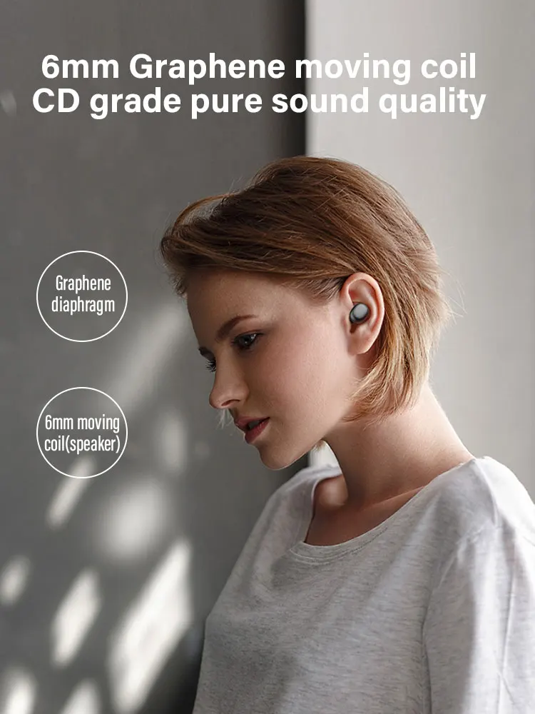 Wireless Earbuds Bluetooth 5.0 Stereo Bluetooth Headphones TWS in Ear Headset with Charging Case - ANKUX.COM