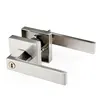 Grade 3 Modern Style Manufacture Tubular Hardware Entry Door Handle Locks Set