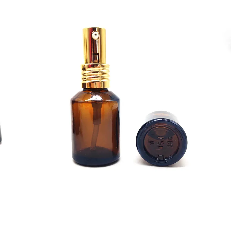15毫升30毫升60毫升100毫升120毫升带uv泵的琥珀油精液瓶