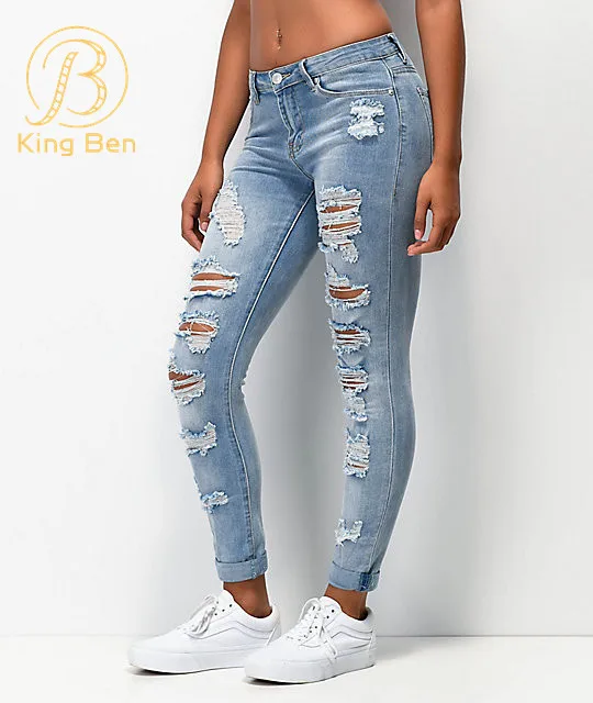 ripped stretchy jeans