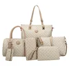 New ladies handbag set handbags set for women lady bags 6pcs women handbags set with wholesale price