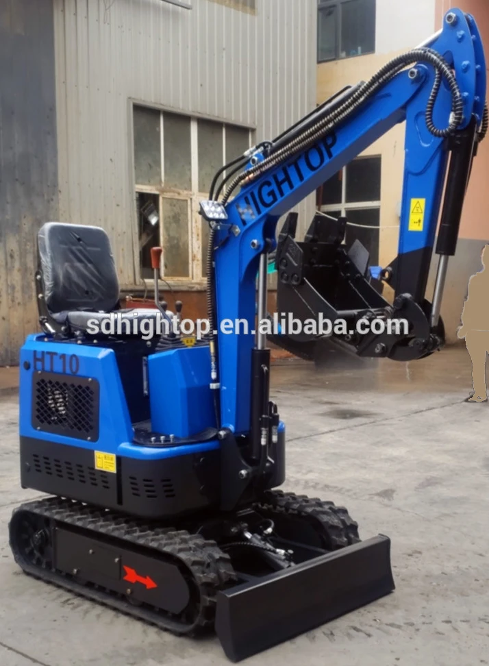 Hightop Ht10 1 Ton 1000kg Crawler Small Digger Mini Excavator Price For